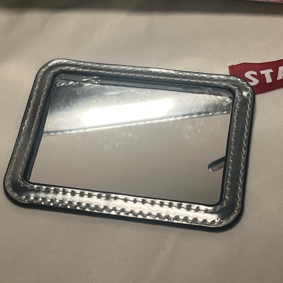 Staud Mini Mar Bag Silver leather w/dustbag - Picture 11 of 16